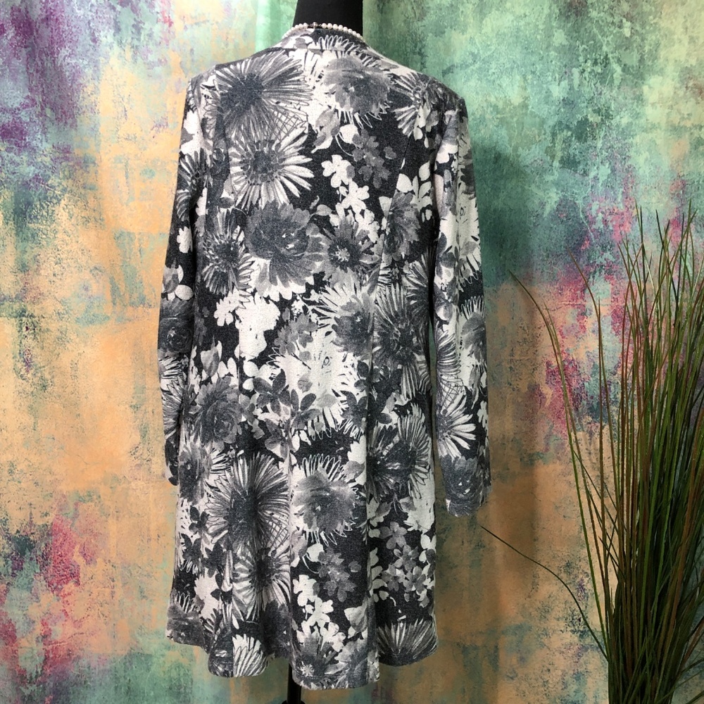 📌Susan Graver Floral Beautiful long Jacket - Picture 2 of 8